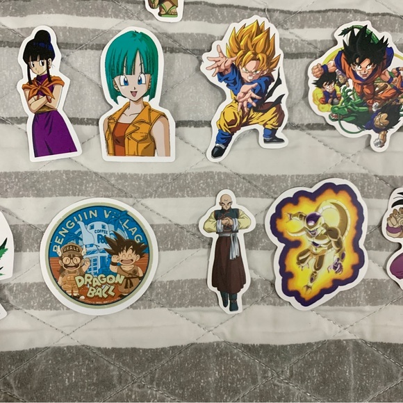 Dragon Ball Z Random Stickers Lot of 71 - Picture 9 of 11